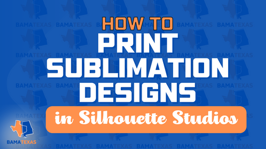 How to Print Sublimation  Designs in Silhouette Studios