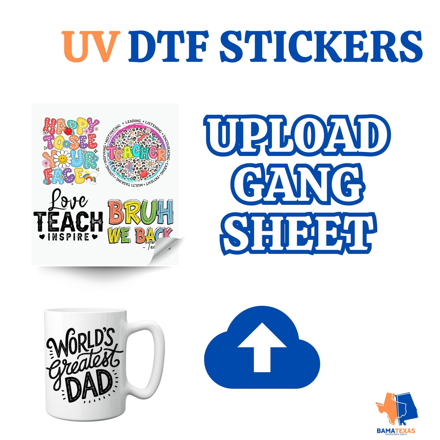 UV Stickers - GANG SHEET