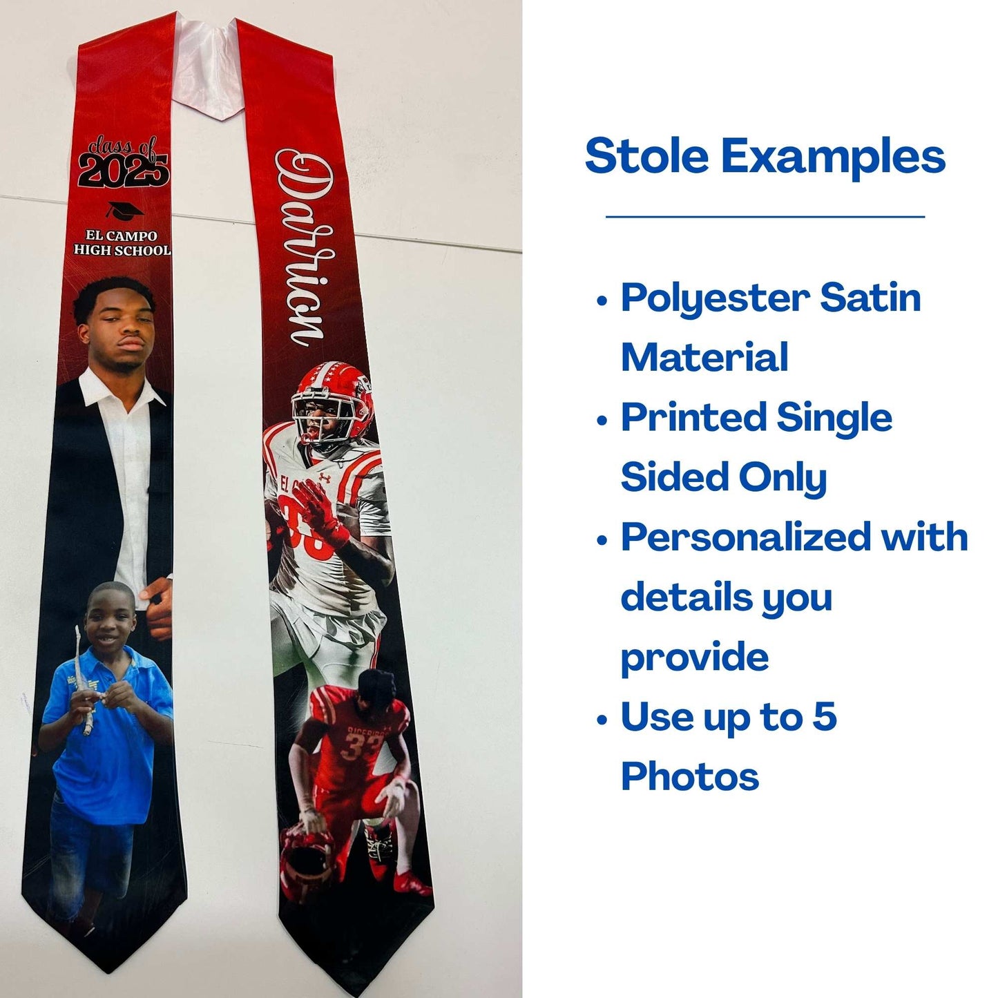 Custom Graduation Stoles/ Sash IV