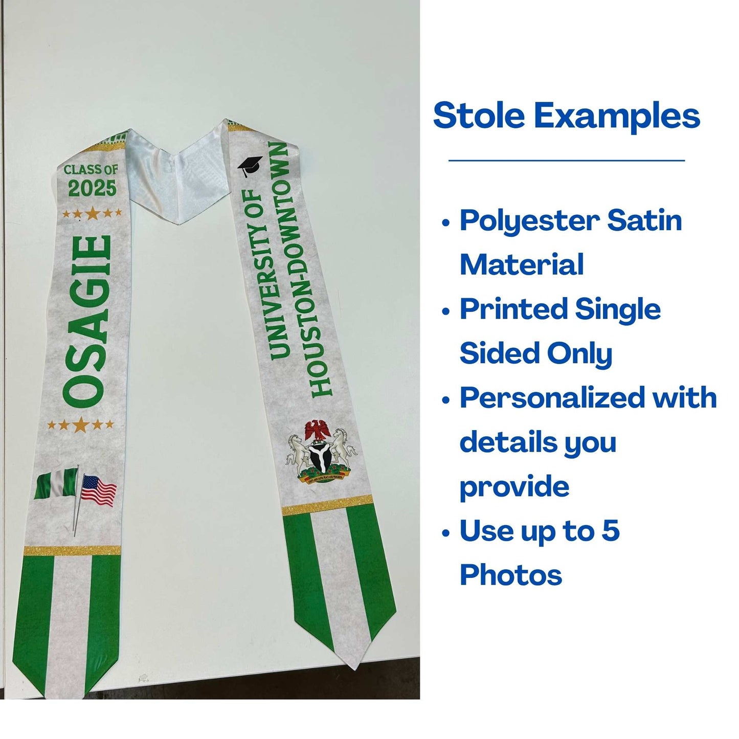 Custom Graduation Stoles/ Sash IV