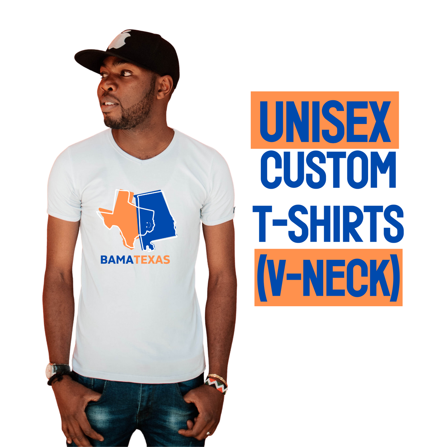 Custom Shirts / T-Shirts (V-Neck)