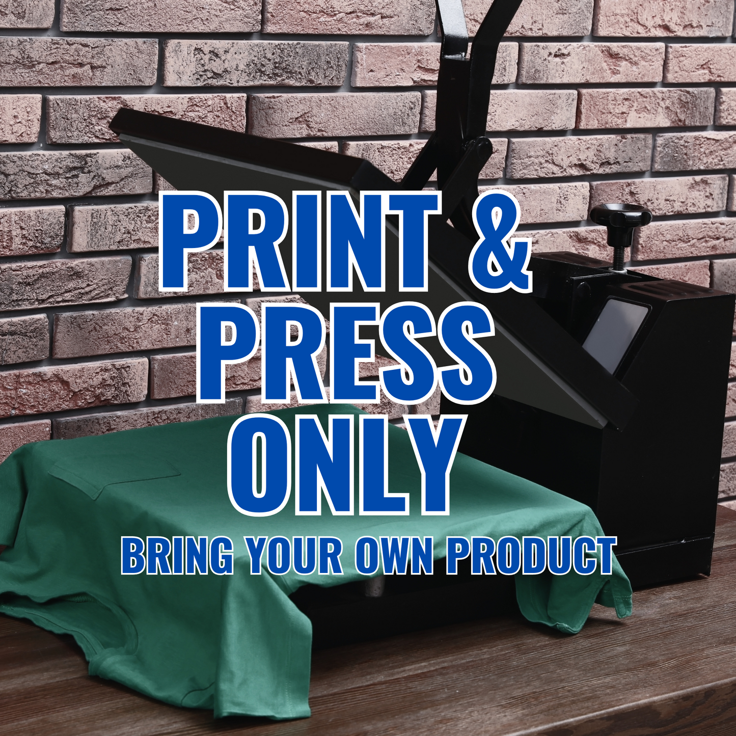 Bring Your Own (Printing + Pressing Only)