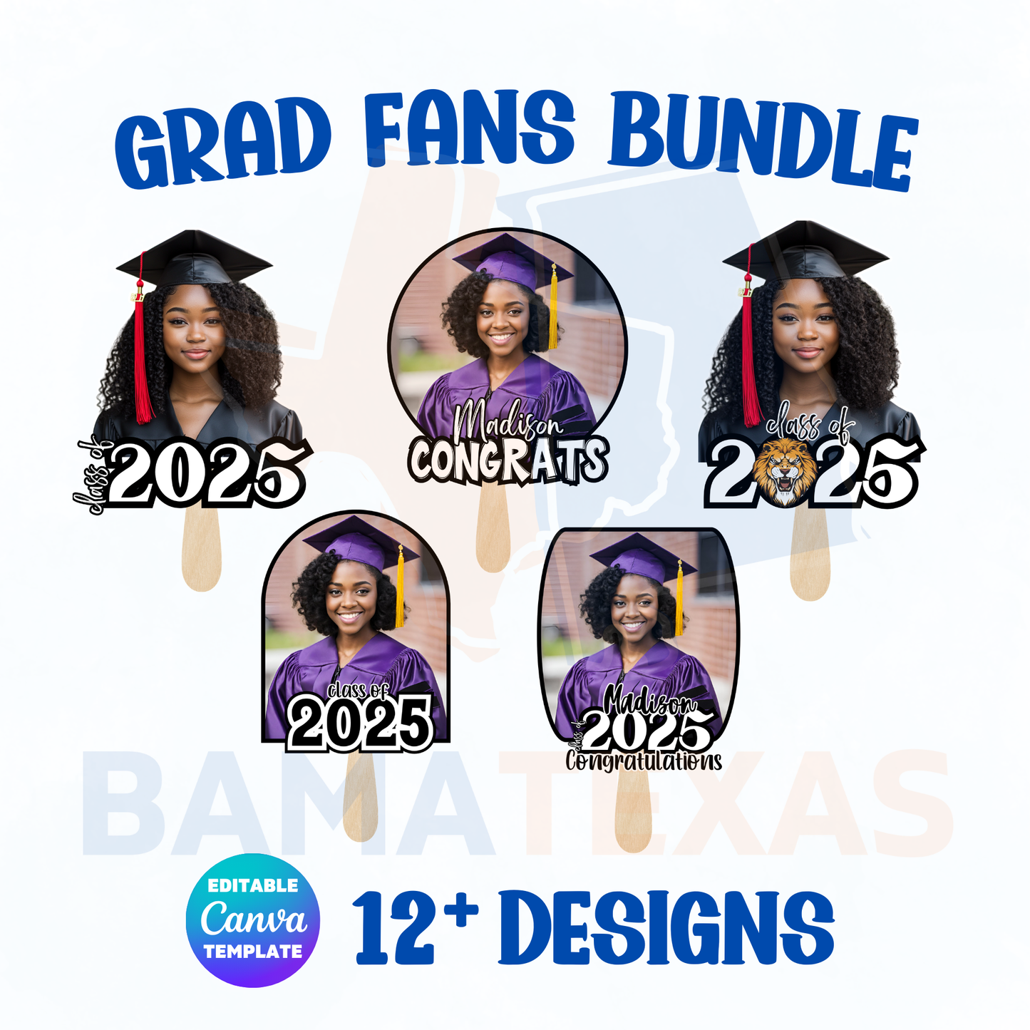 Graduation Fan Templates