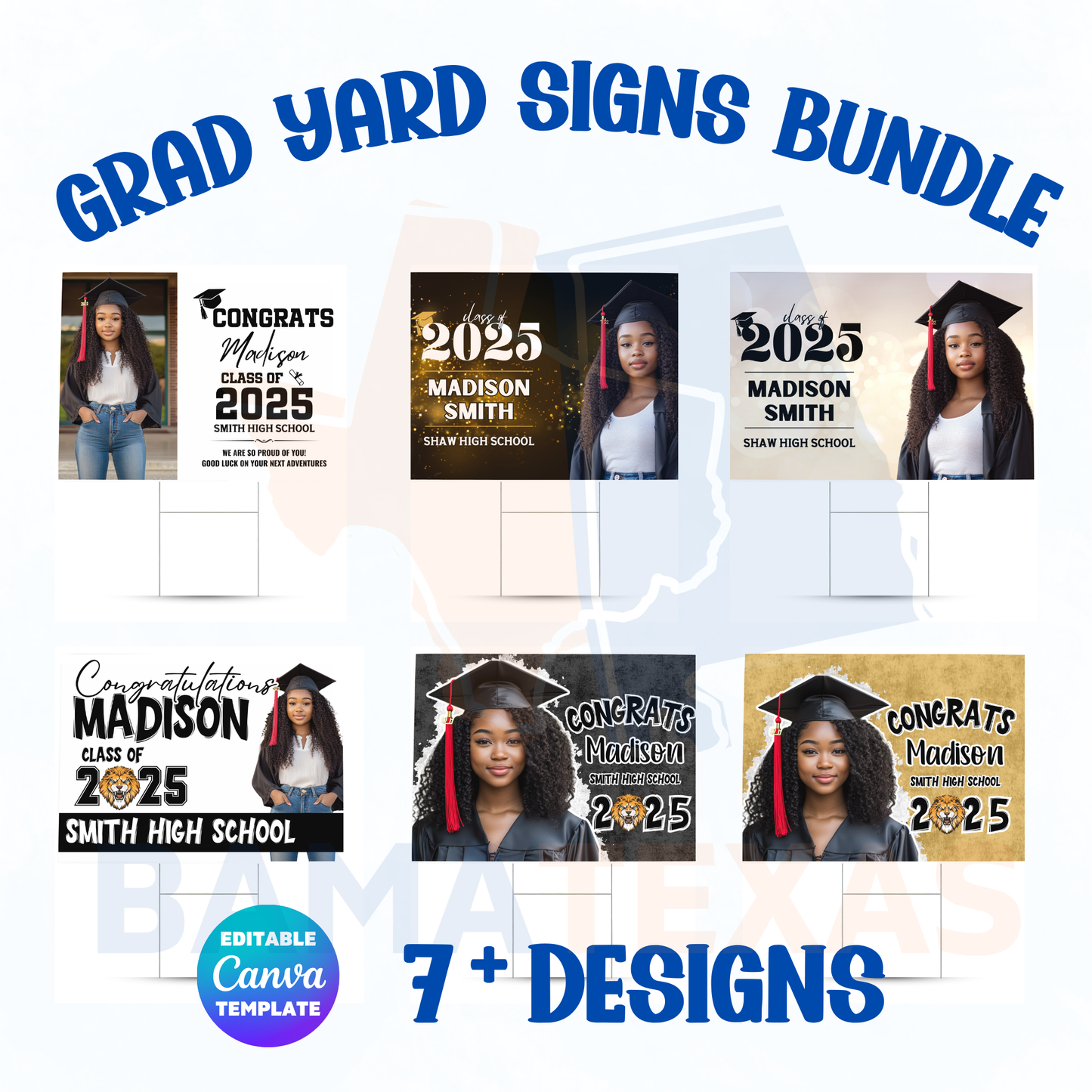 Graduation Yard Sign Templates