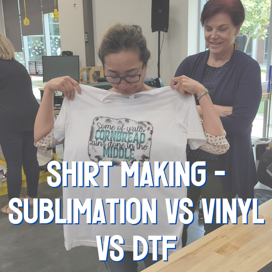 Shirt Making - Sublimation vs Vinyl vs DTF