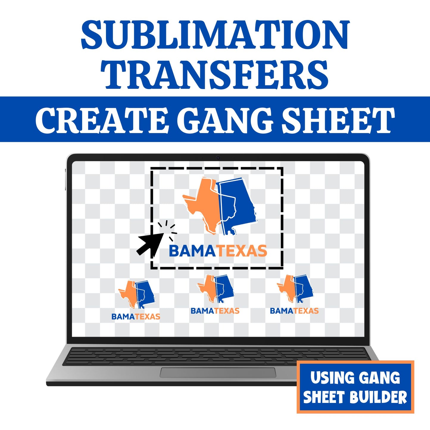 Custom Sublimation Transfers - GANG SHEET (USING GANG SHEET BUILDER)