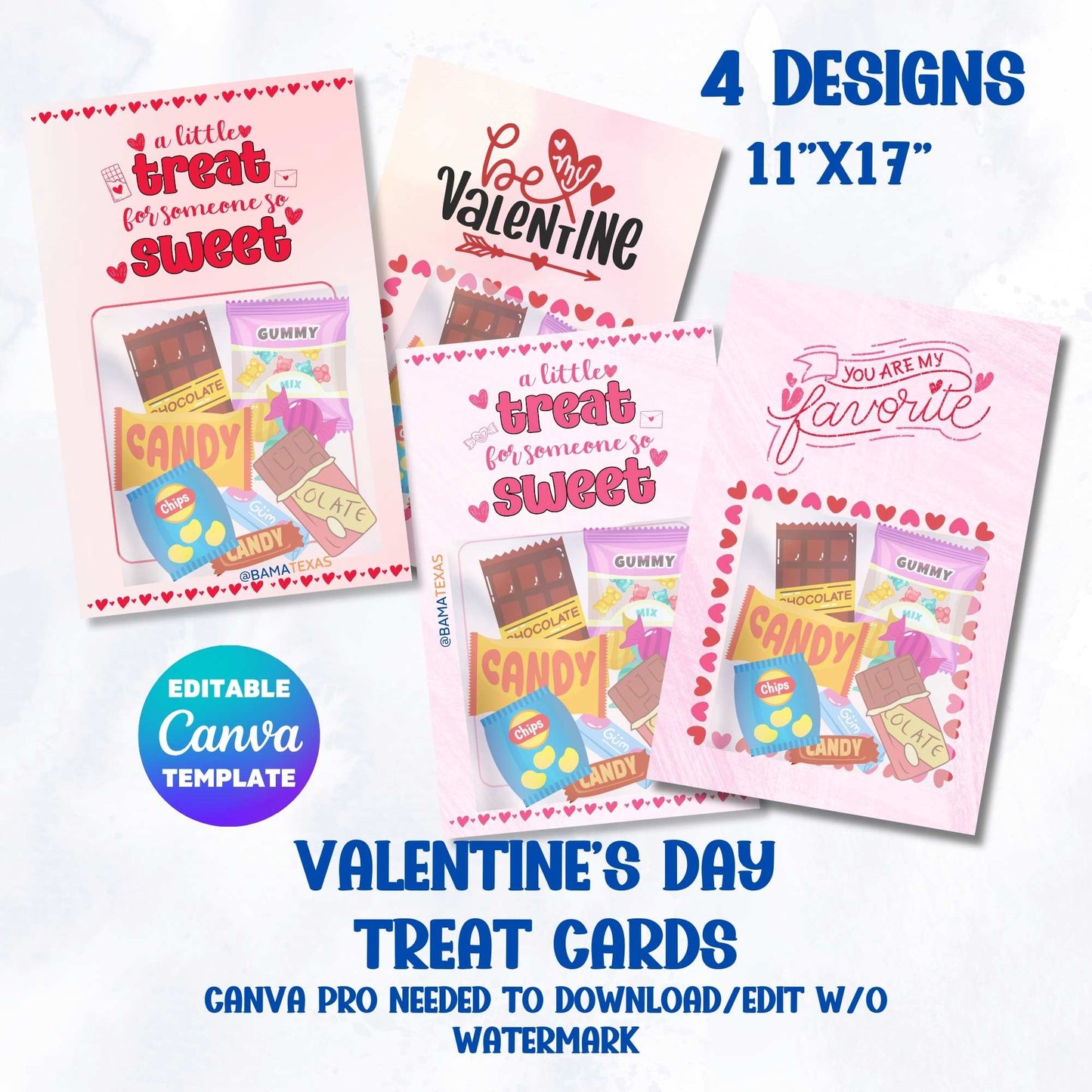 Jumbo Valentine's Day Card Template (4 Design Bundle)