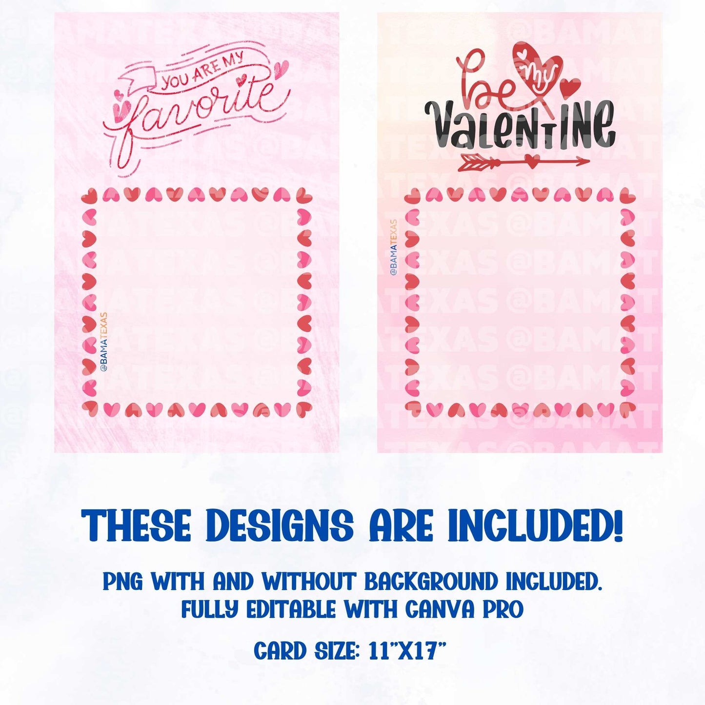 Jumbo Valentine's Day Card Template (4 Design Bundle)