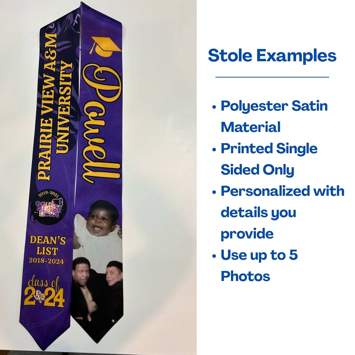 Custom Graduation Stoles/ Sash IV