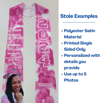 Custom Graduation Stoles/ Sash IV