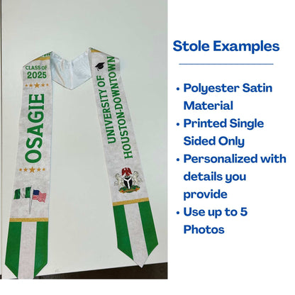 Custom Graduation Stoles/ Sash IV