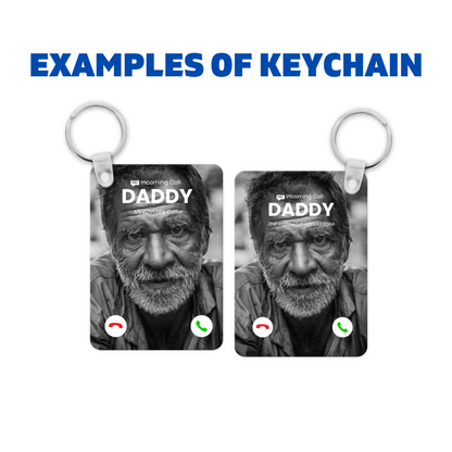 Memorial Phone Call Keychain Template