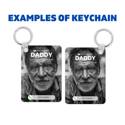 Memorial Phone Call Keychain Template