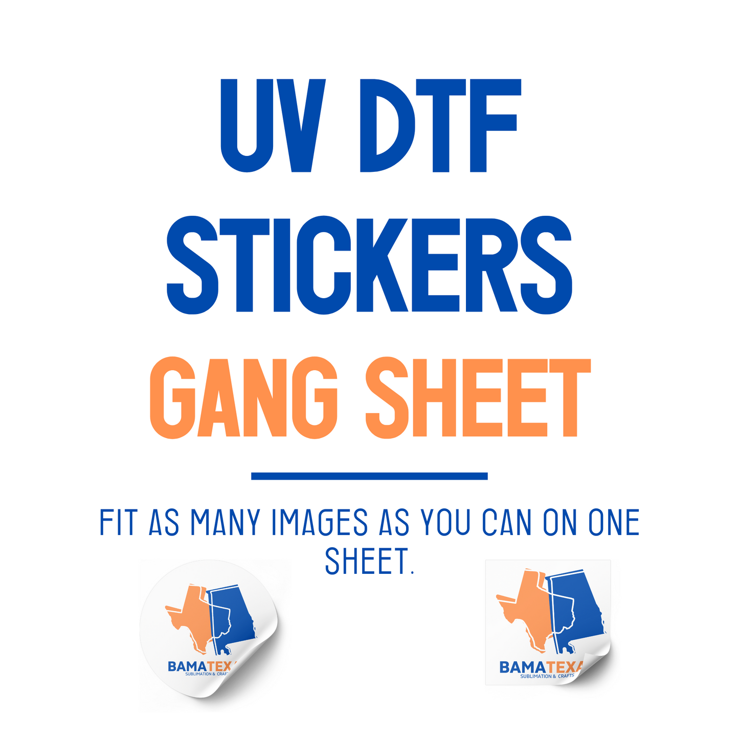 UV DTF Prints ( GANG SHEET)