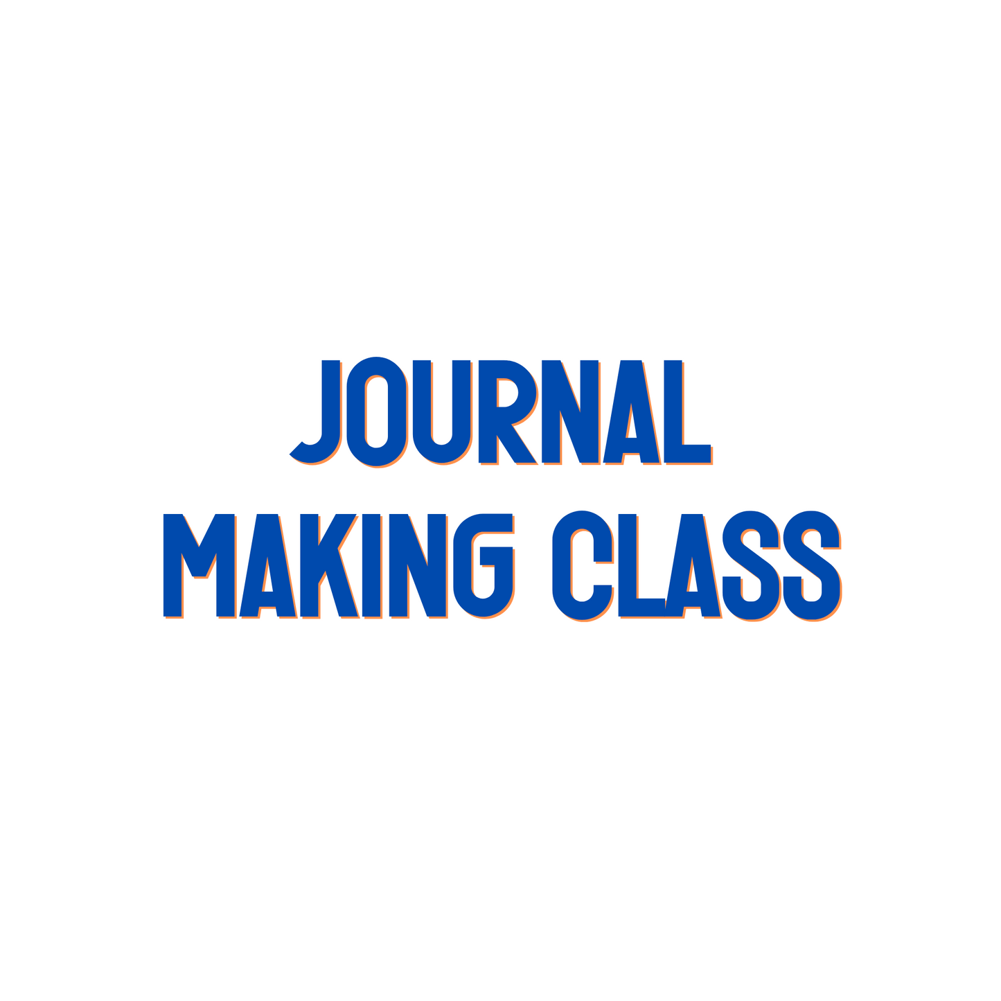 Journal Making Class