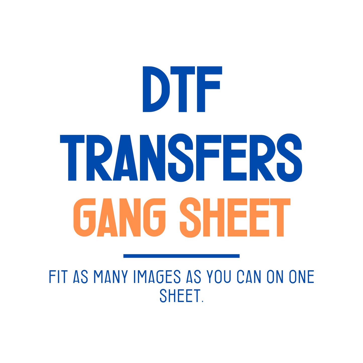DTF Prints ( GANG SHEET)