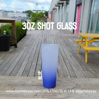 3oz Frosted Colored Shot Glass